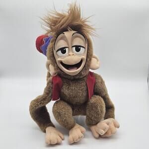 Vintage 1993 Applause Disney Aladdin Abu Monkey Body Hand Puppet Plush Stuffed